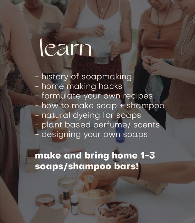 Holiday Ancestral Soap Making Workshop - November 9th