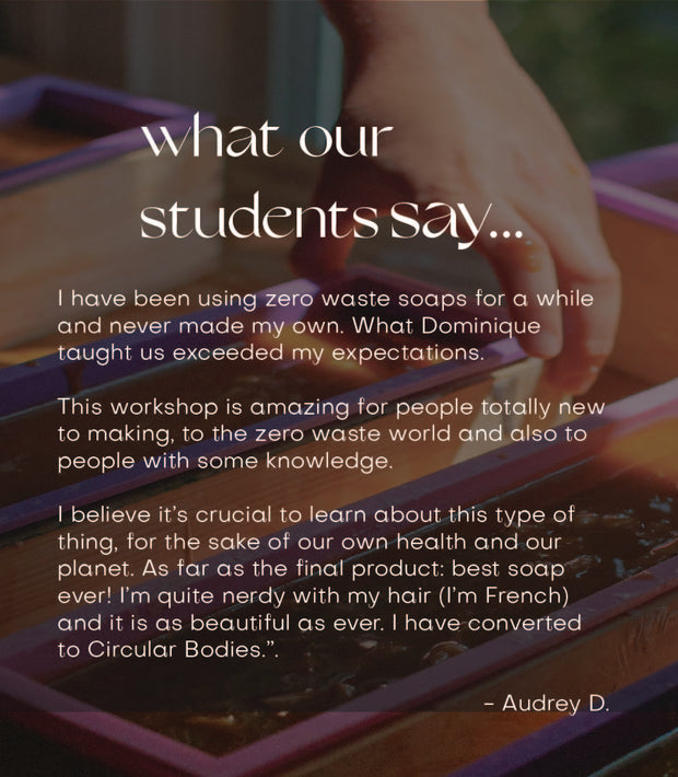 Holiday Ancestral Soap Making Workshop - November 9th